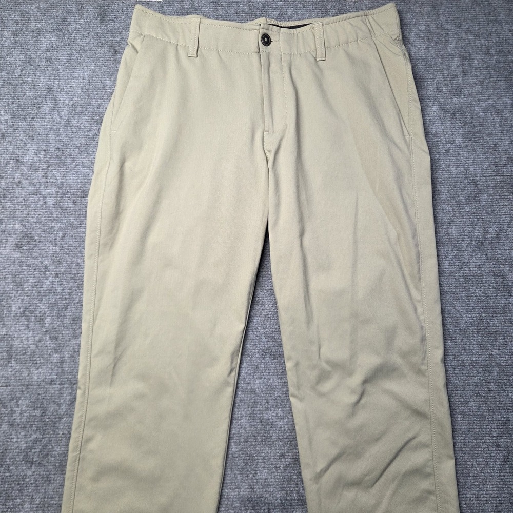 Under Armour Pants Showdown Golf Performance Beige Pants Mens 34x34 Stretch‎